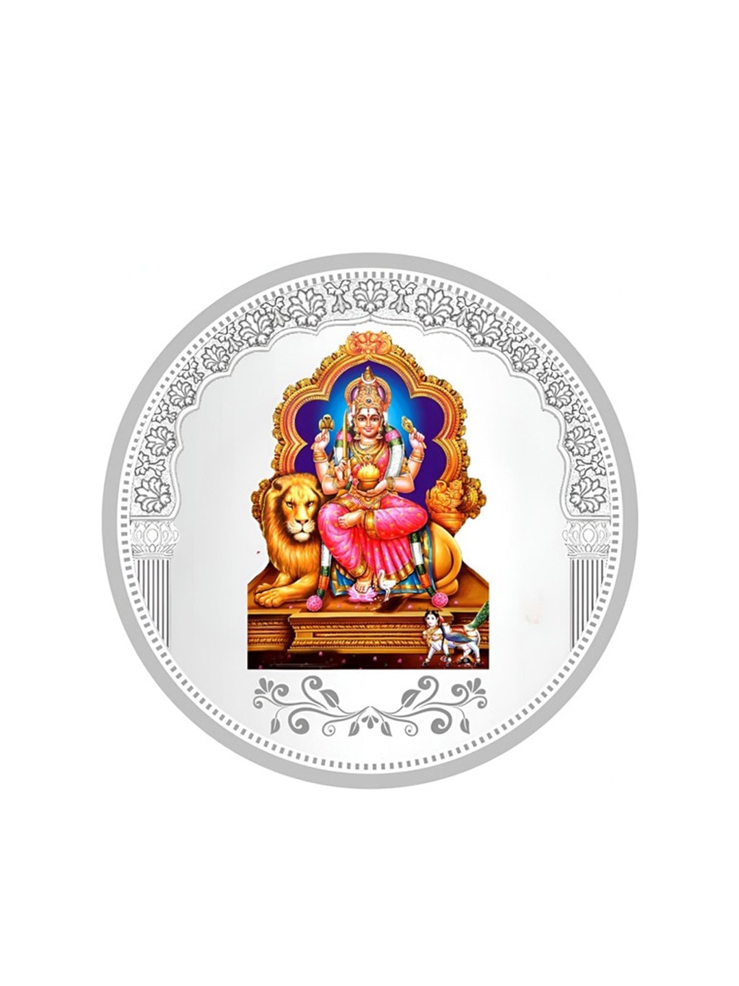 

TEEMOODS Goddesss Sherawalimaa 999 Pure Silver Coin-10 grams