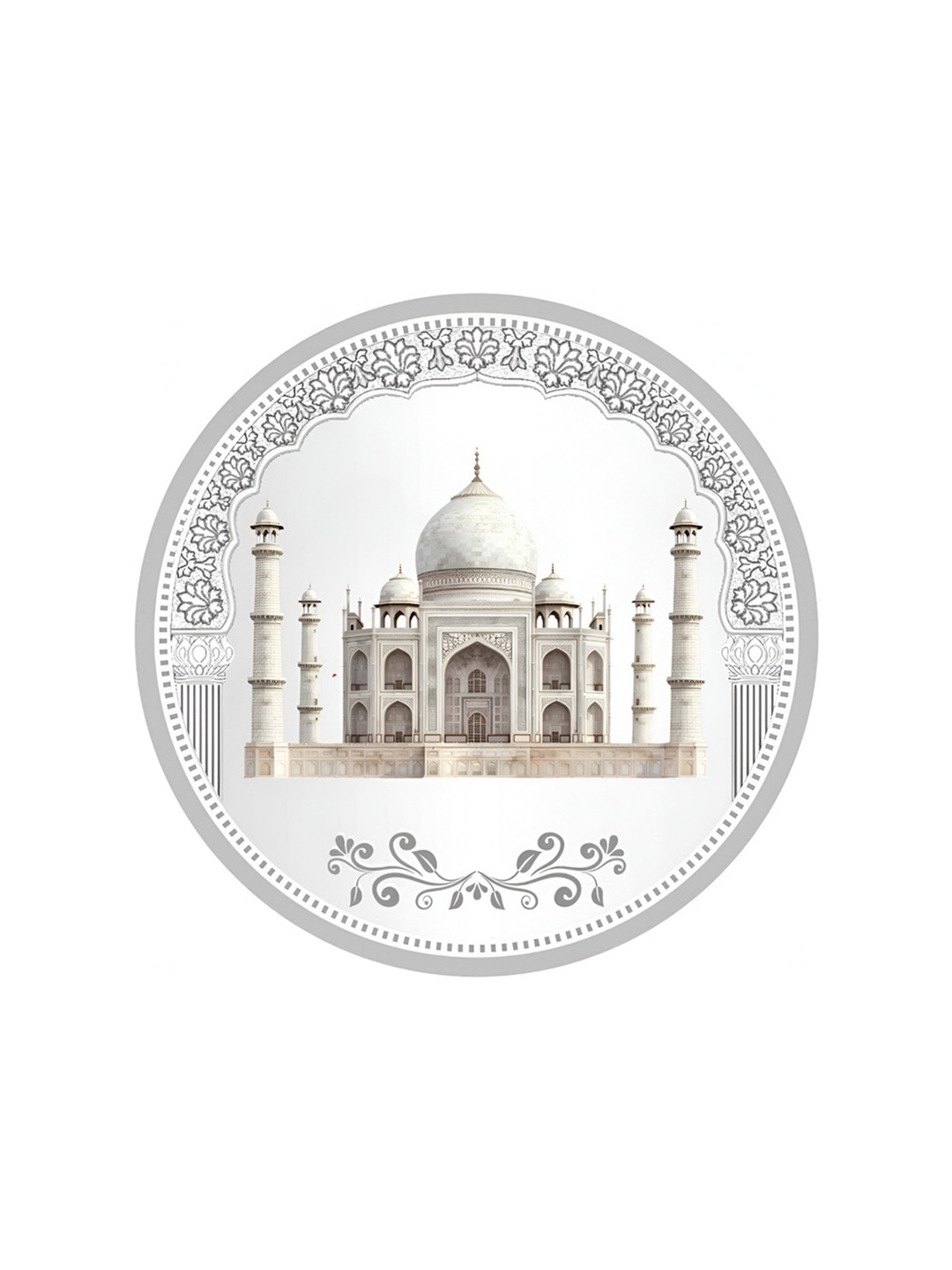 

TEEMOODS Taj Mahal 999 Pure Silver Coin-10 grams