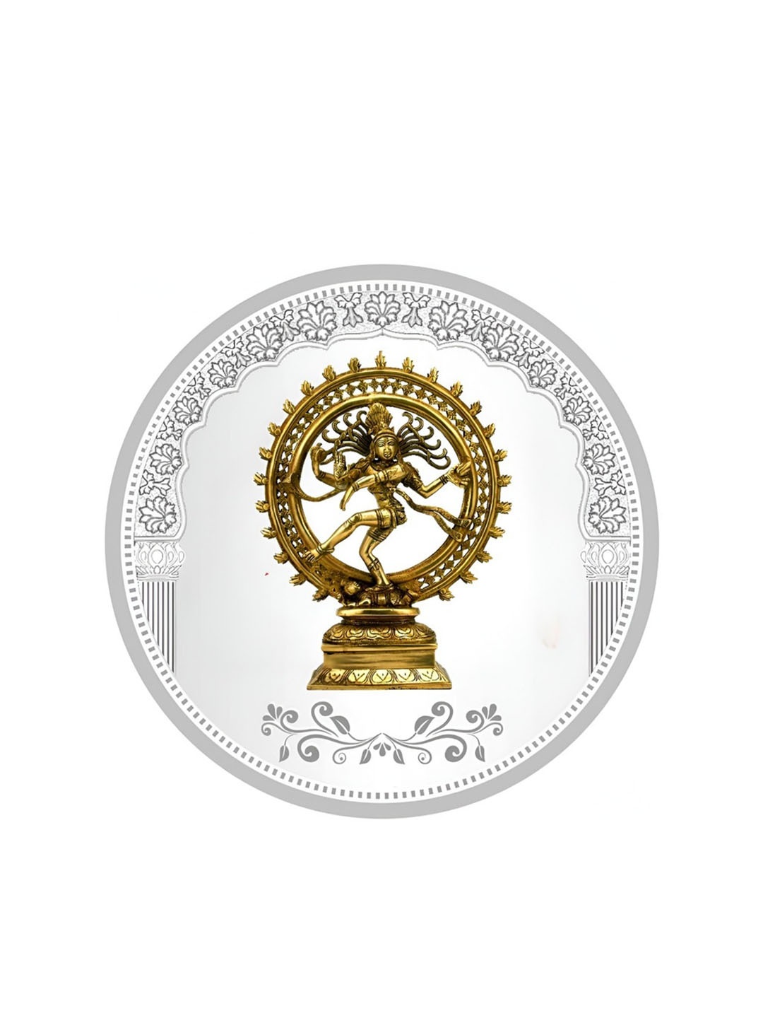 

TEEMOODS Nataraj 999 Pure Silver Coin-10 grams