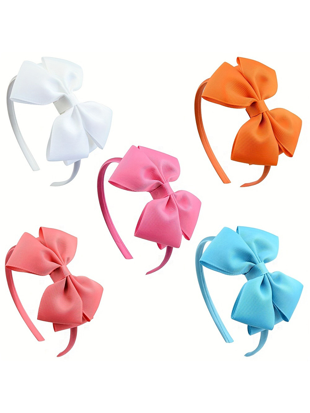 

LYTIX Girls Set of 5 Bow Hairband, Assorted