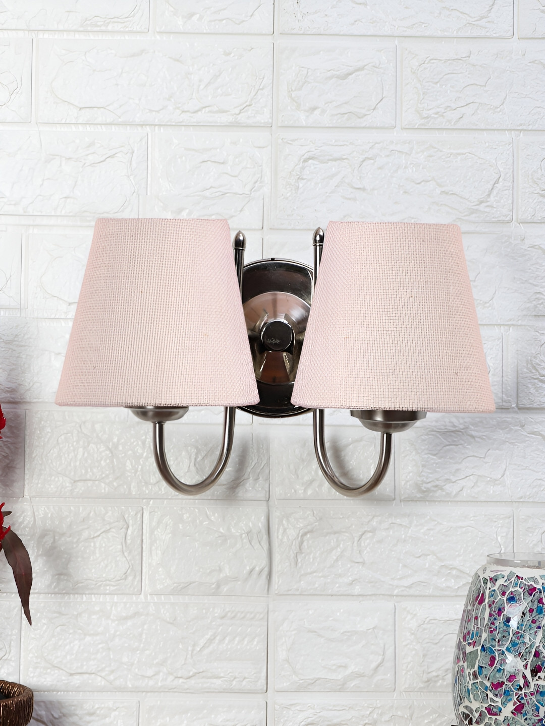 

Devansh White Metal Contemporary Frustum Shaped Wall Lamp