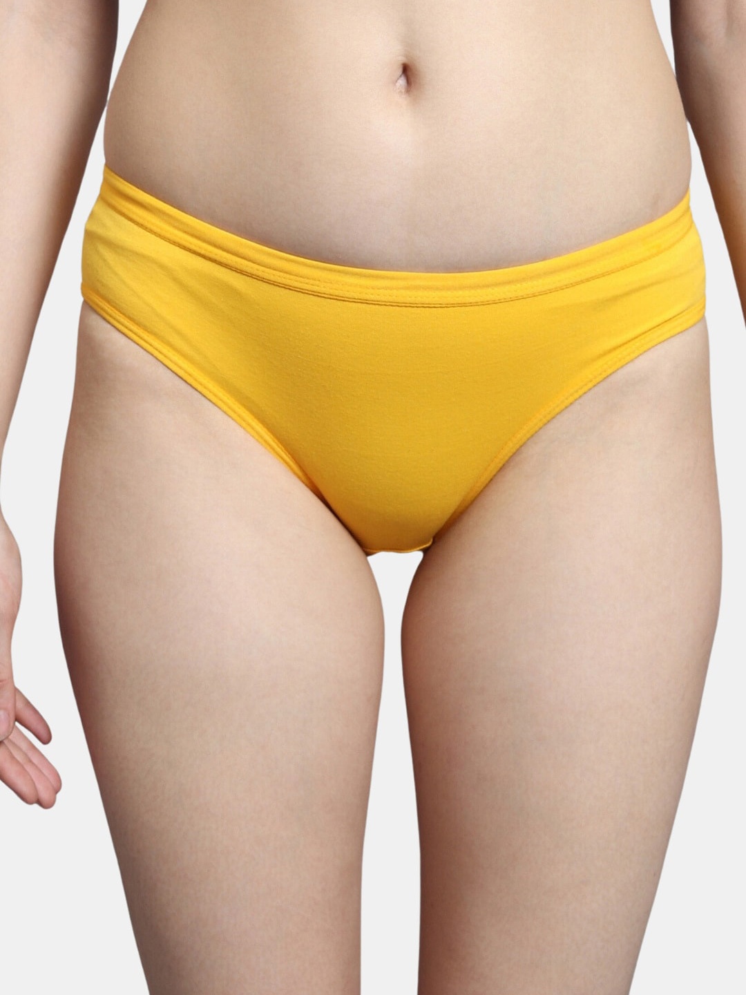 

BLEEDING HEART 4 Way Stretch Mid Rise Bikini Panty REG-MST_S, Mustard