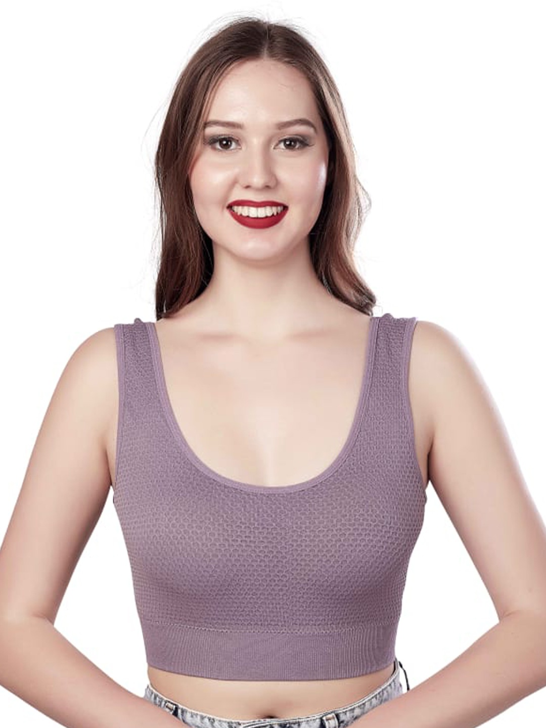 

Munaafi Full Coverage Sports Bra With All Day Comfort, Purple