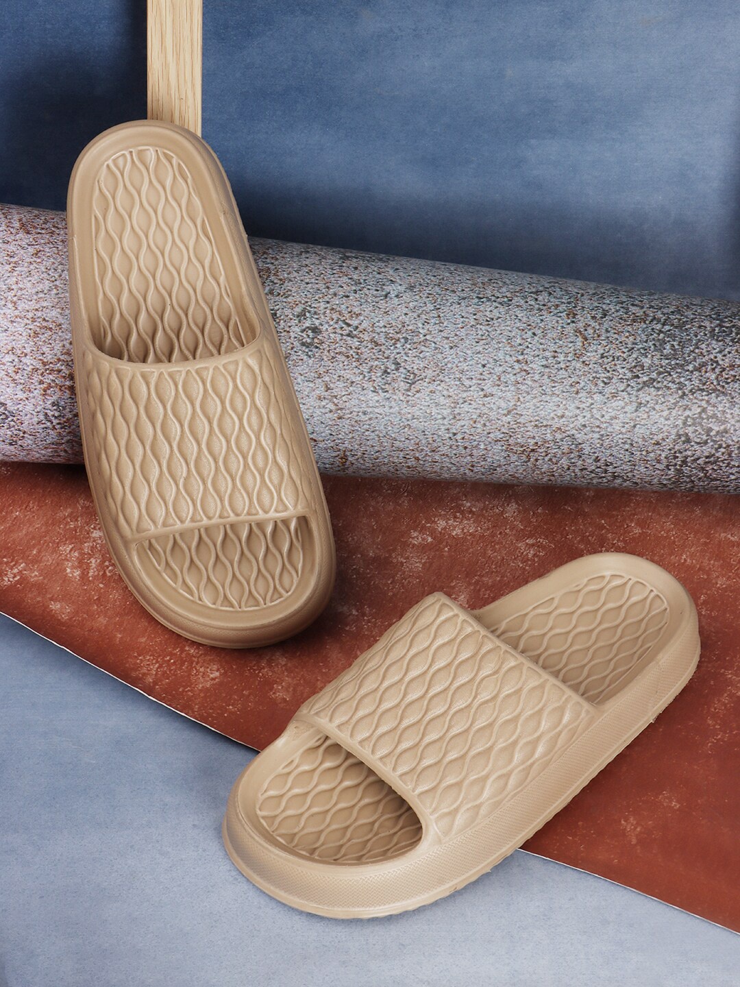 

The Roadster Lifestyle Co. Women Beige Comfort Lightweight Clogs