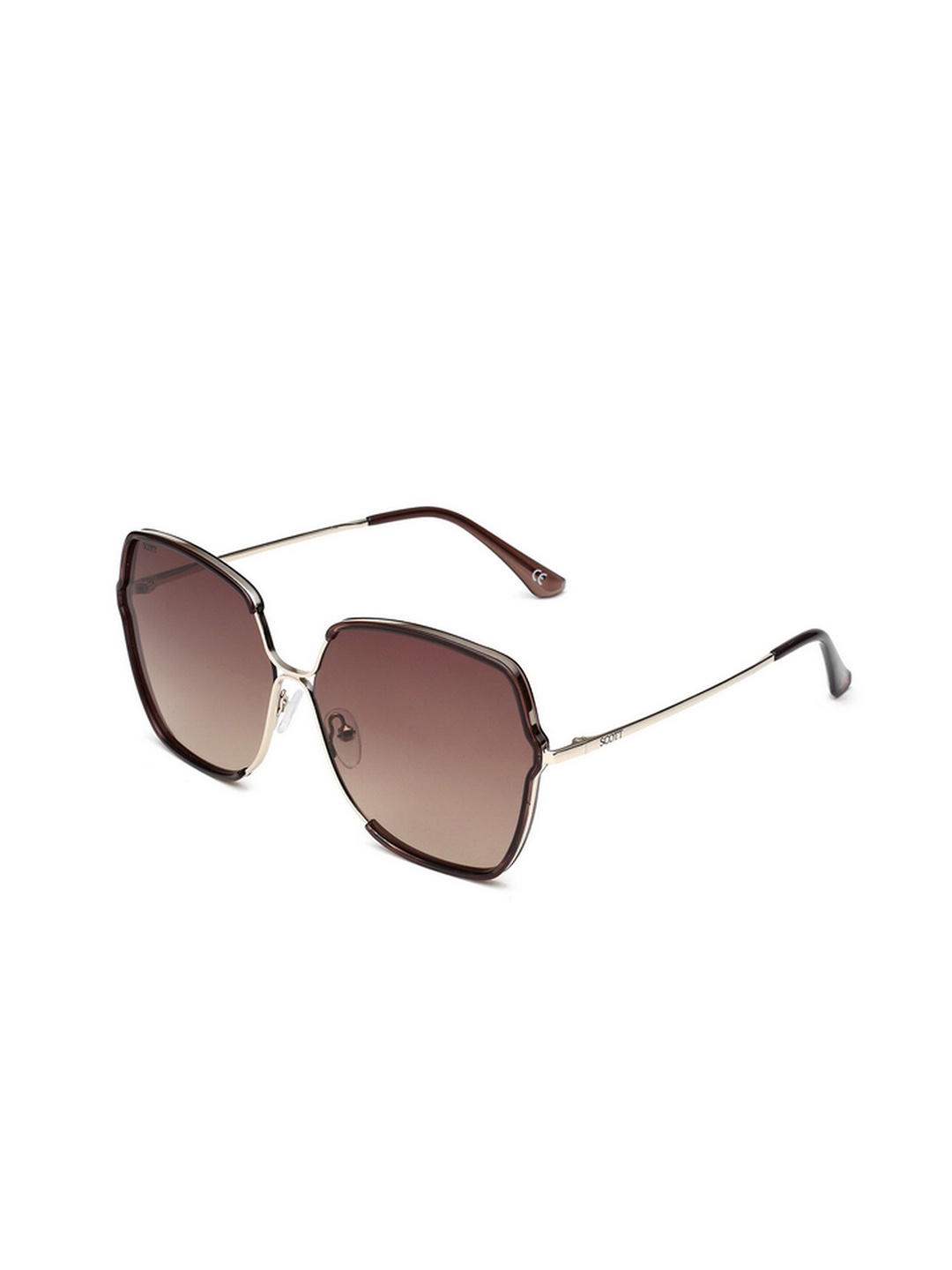 

SCOTT Women Square Sunglasses with UV Protected Lens SCOTT 2621 FAIRY C3 62 S, Brown