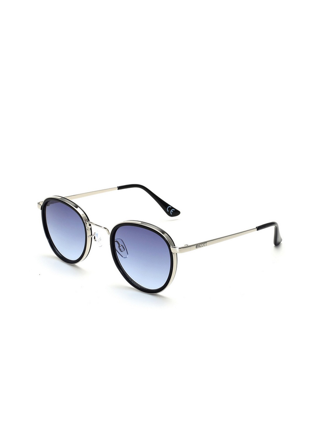 

SCOTT Unisex Round Sunglasses with UV Protected Lens Scott 2538 C1 Tyler 50, Blue