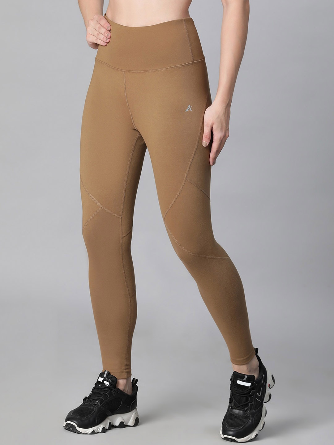 

ATHLISIS Women Dry Fit Ankle Training Tights, Tan