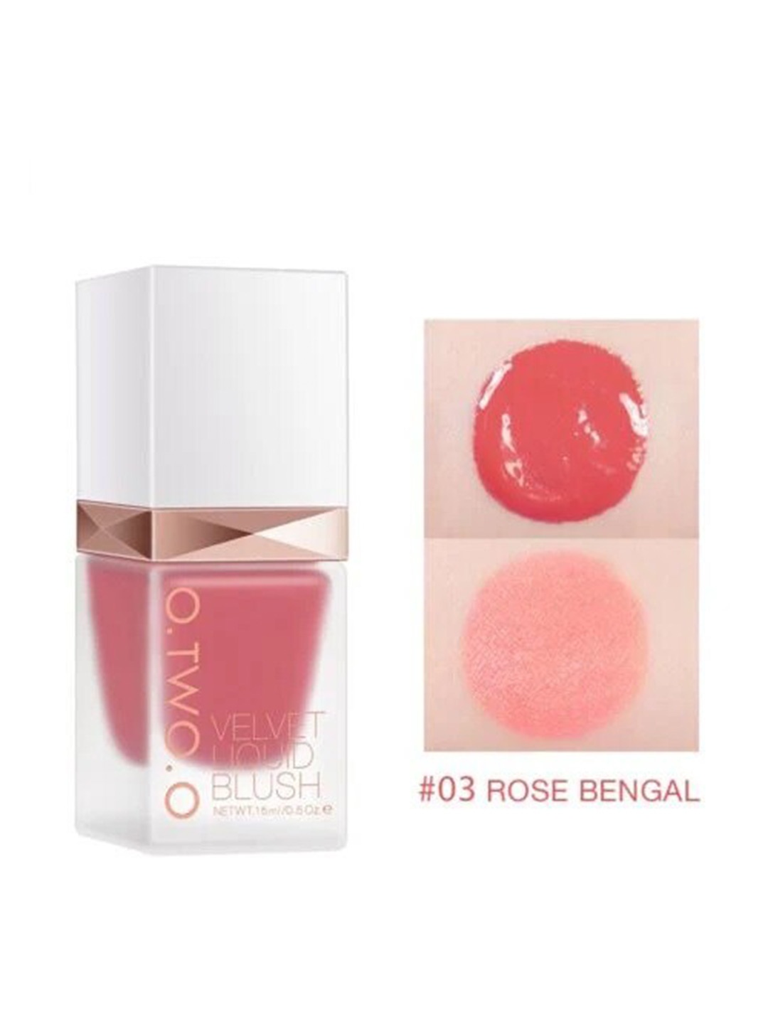 

CVB O.Two.O Long Lasting Velvet Liquid Blush 15ml - Rose Bengal 03, Pink