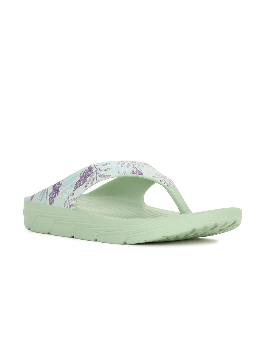 

Floatz Women Printed Thong Flip-Flops, Green