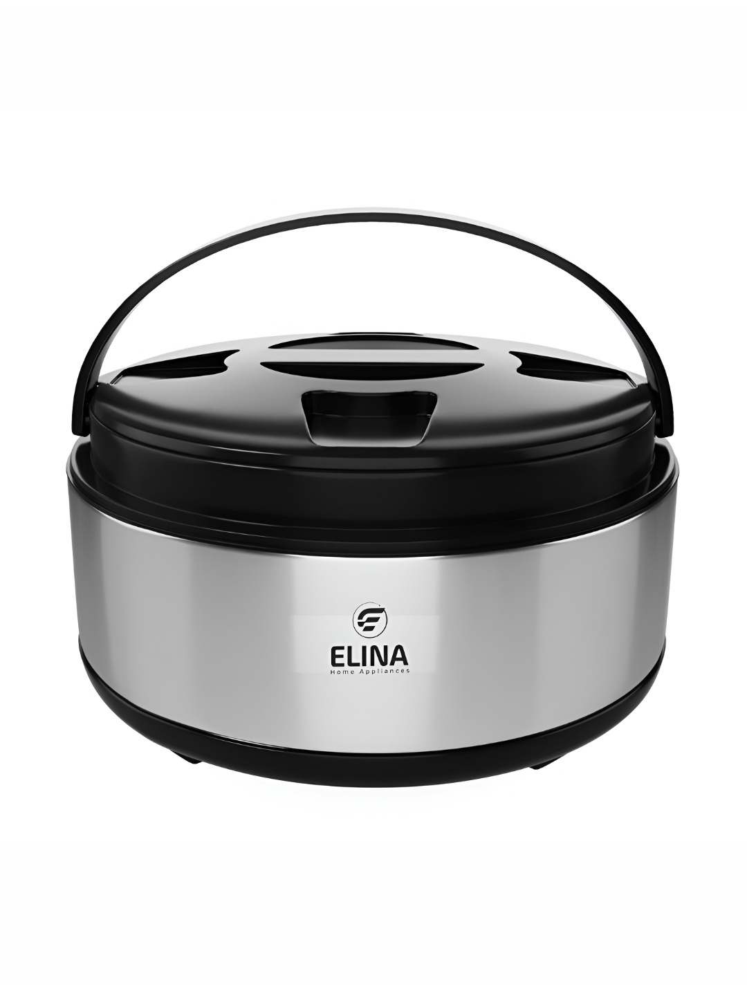 

ELINA HOME APPLIANCES Stainless Steel Casserole With Lid 2L, Silver