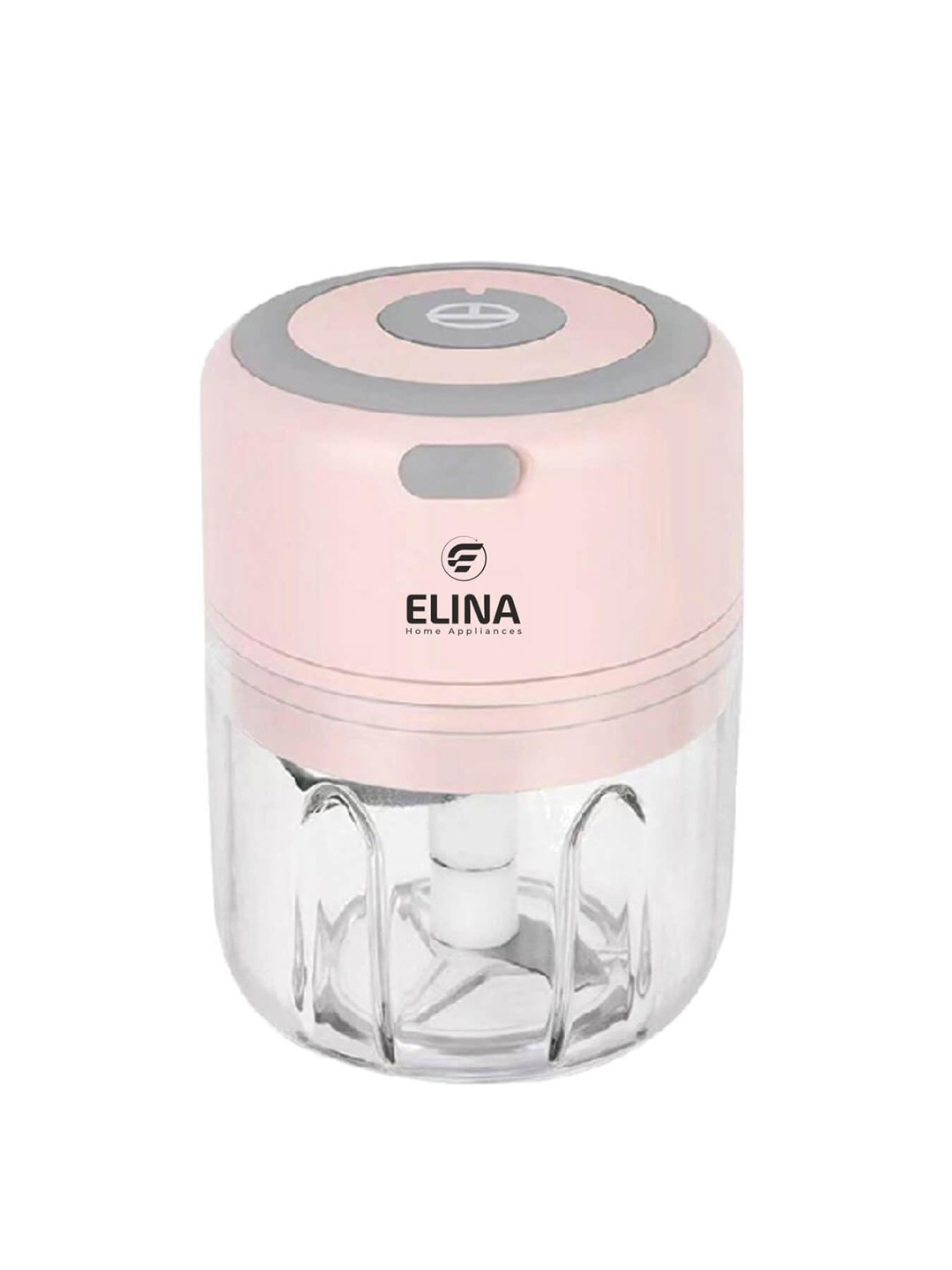 

ELINA HOME APPLIANCES Pink Wireless USB Charging Chopper 250 ml