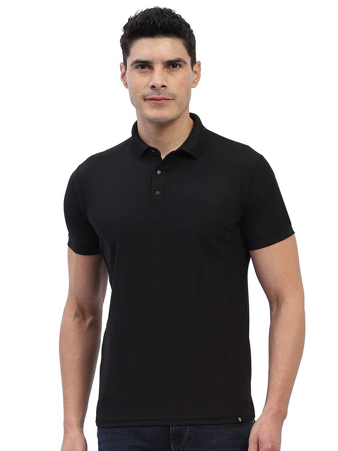 

hummel Polo Collar T-shirt, Black