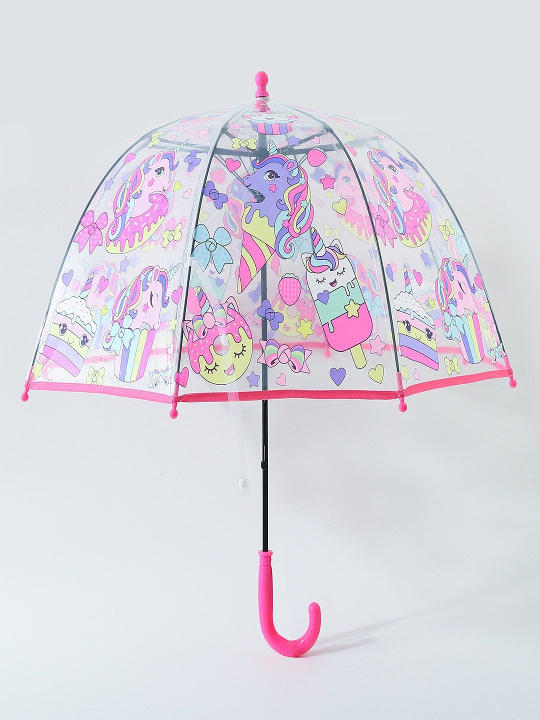

Kuber Industries Kids Manual 2 Fold Quirky Umbrellas, Pink