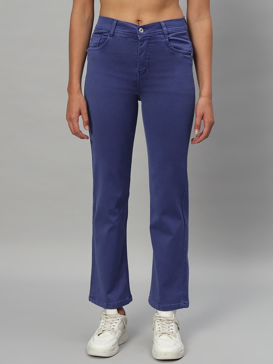 

Chemistry Women Classic Straight Fit High-Rise Stretchable Jeans, Blue