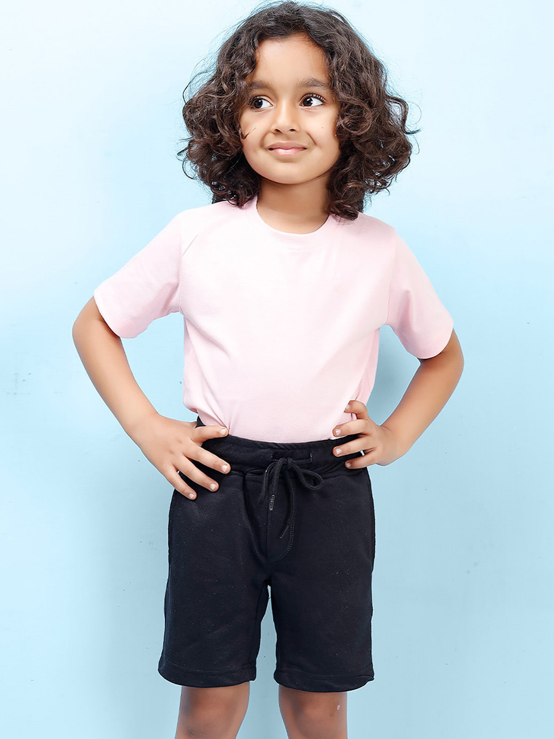 

BAESD Boys Mid-Rise Regular Shorts, Black