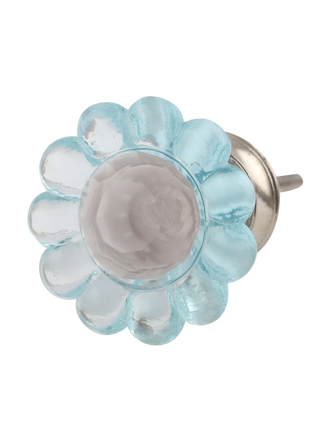 

Indianshelf Turquoise Blue Daisy Glass Cabinet Knob