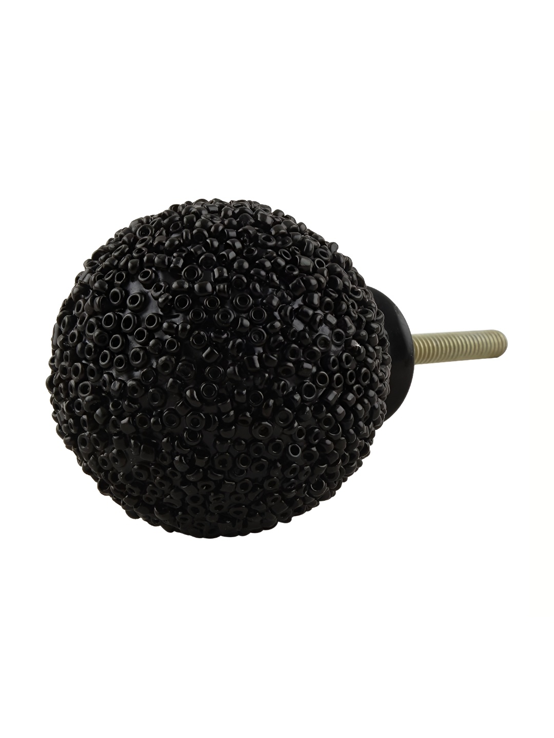 

Indianshelf Black Beaded Glass Cabinet Knob