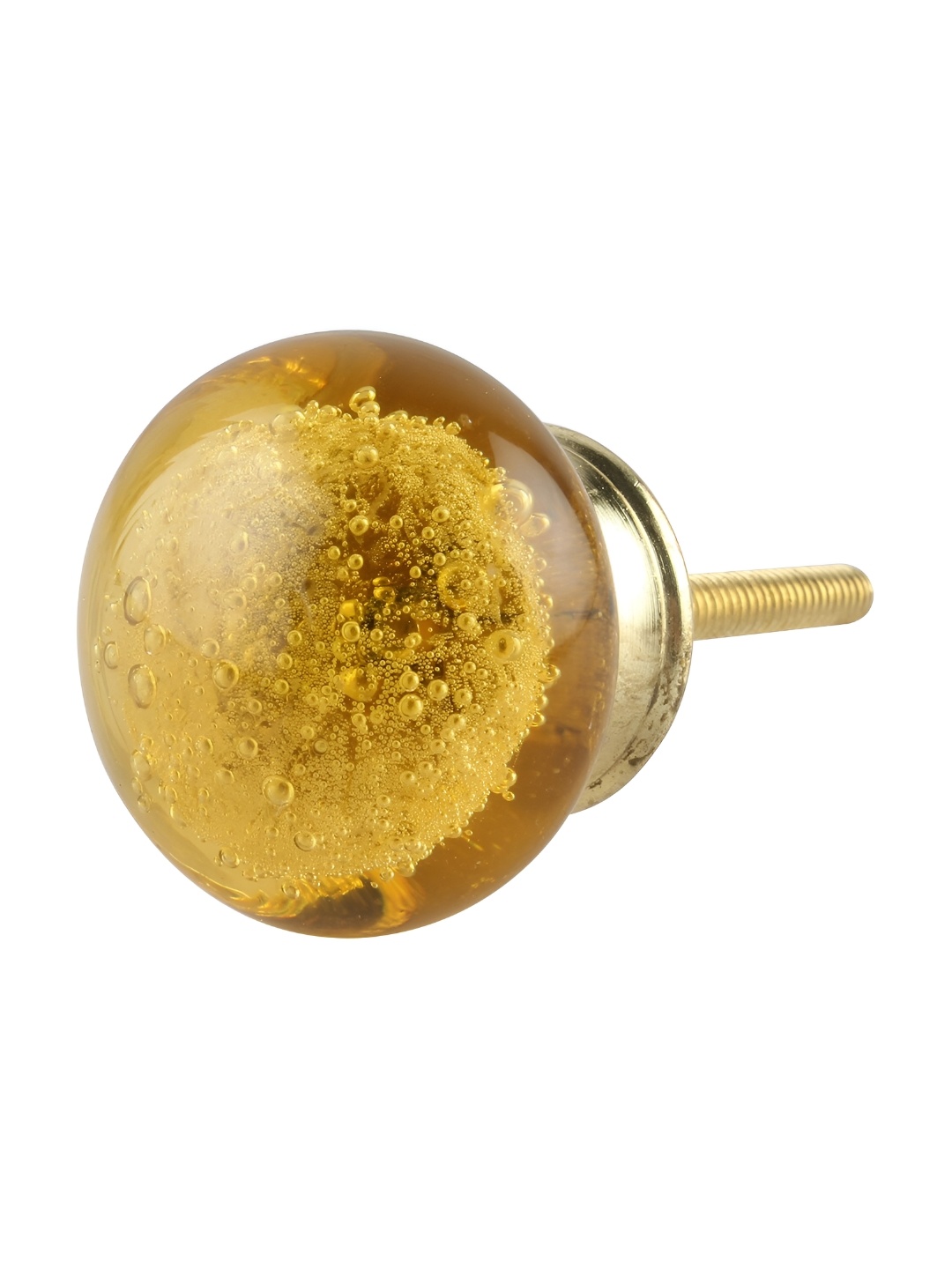 

Indianshelf Yellow Thick & Rust-free Metal Bubble Knob