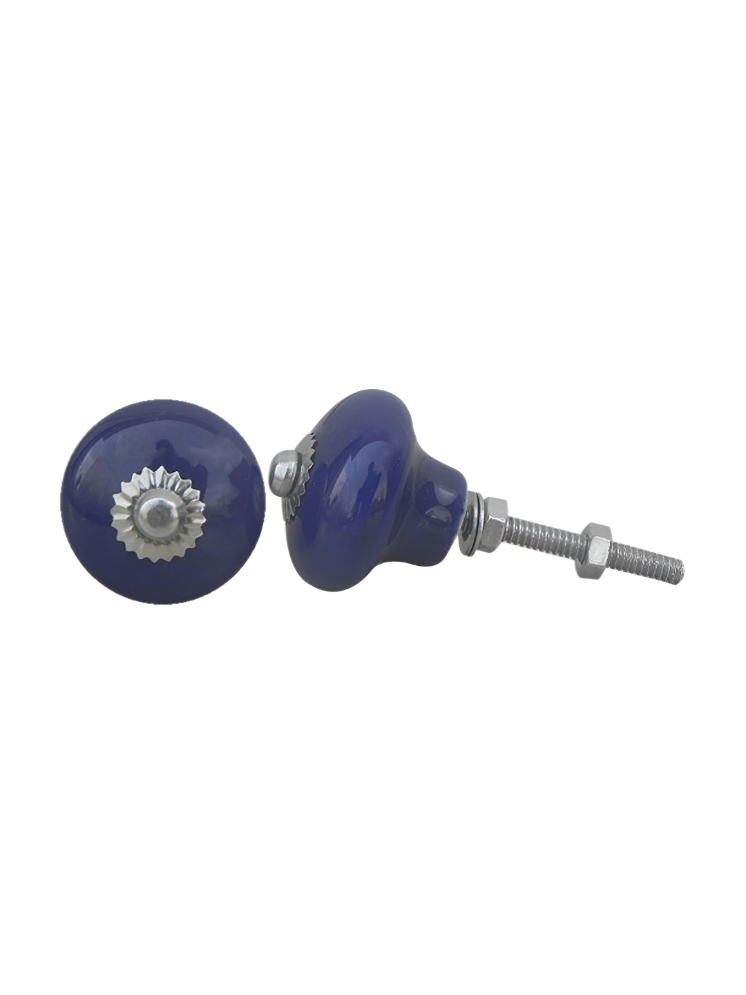 

Indianshelf Navy Blue Onion-shaped Metal Knob