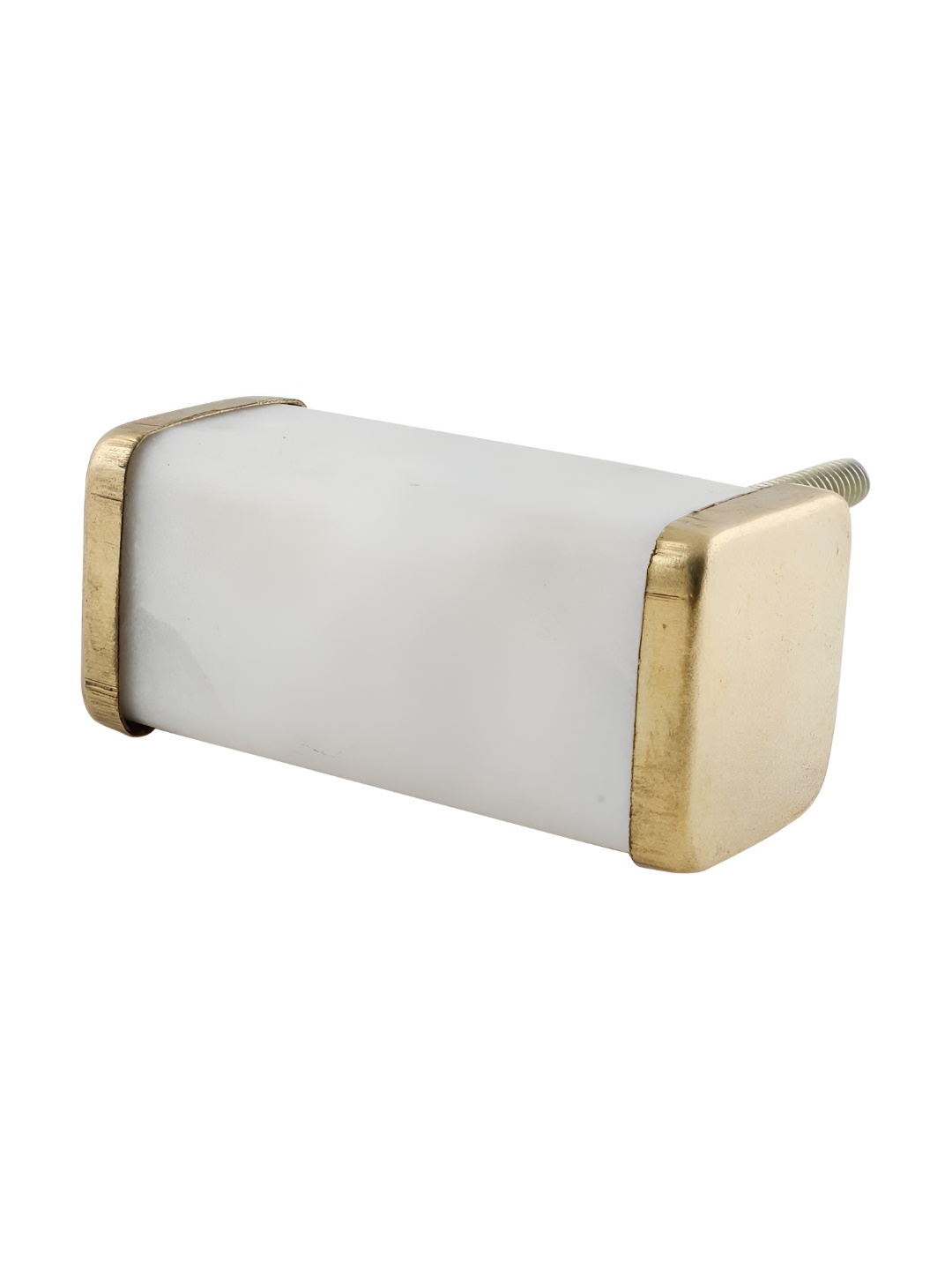 

Indianshelf White Rectangular Marble Cabinet Knob