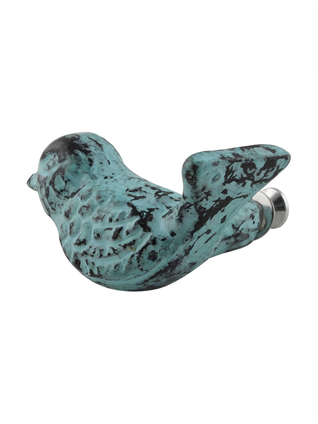 

Indianshelf Sea Green Textured Bird Iron Cabinet knob