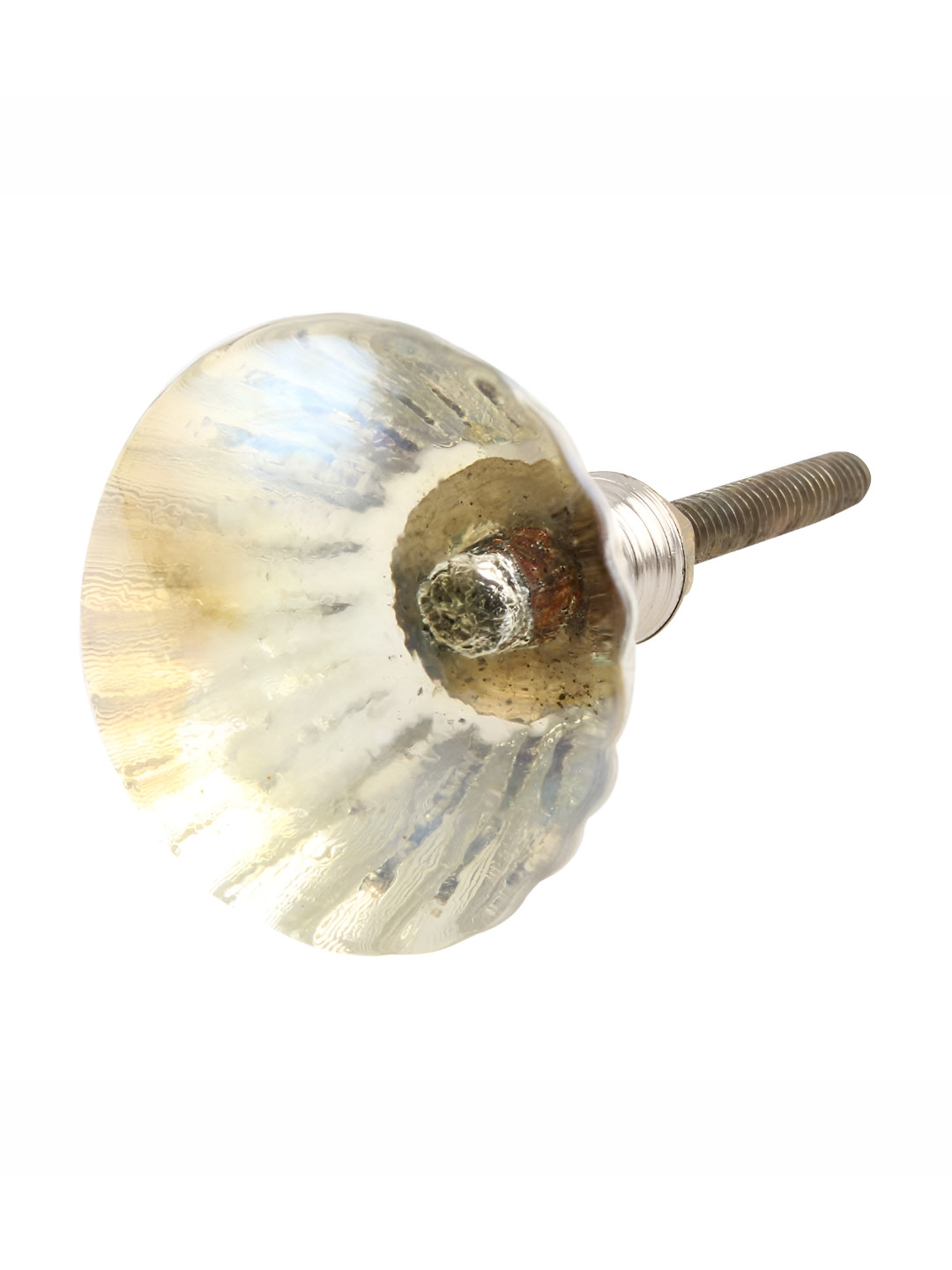 

Indianshelf Yellow Textured Glass Cabinet knob