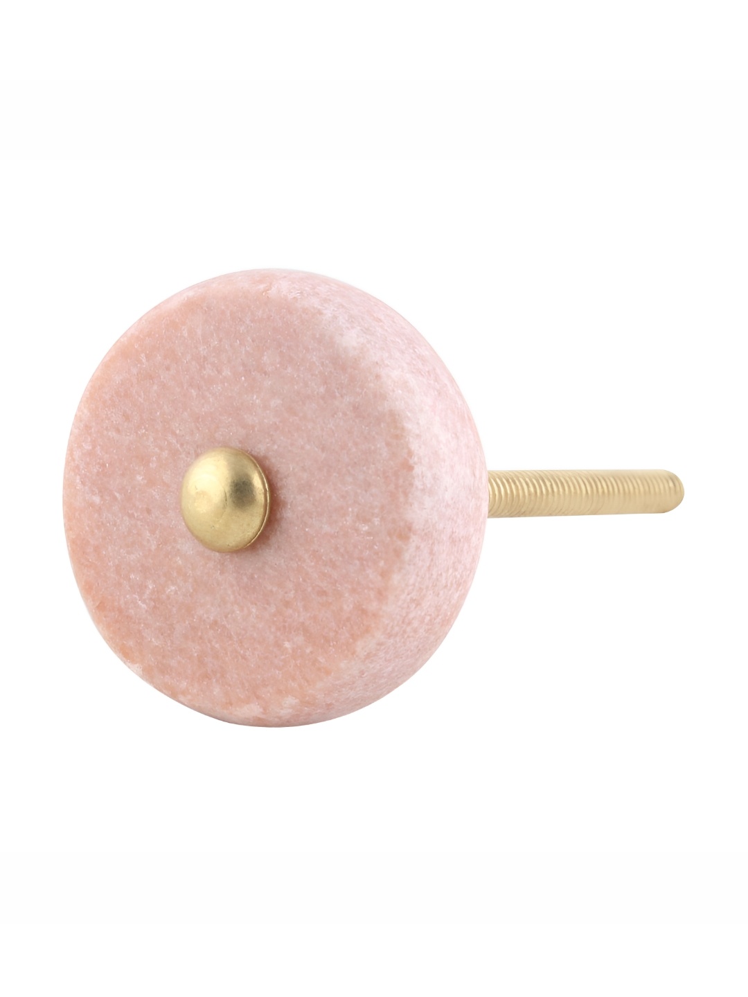 

Indianshelf Pink Round Flat Marble Dresser Knob