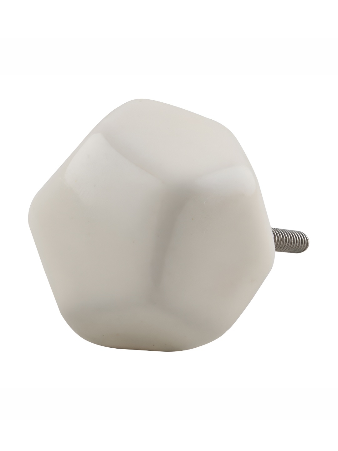 

Indianshelf Cream-Coloured Octagon Ceramic Cabinet knob