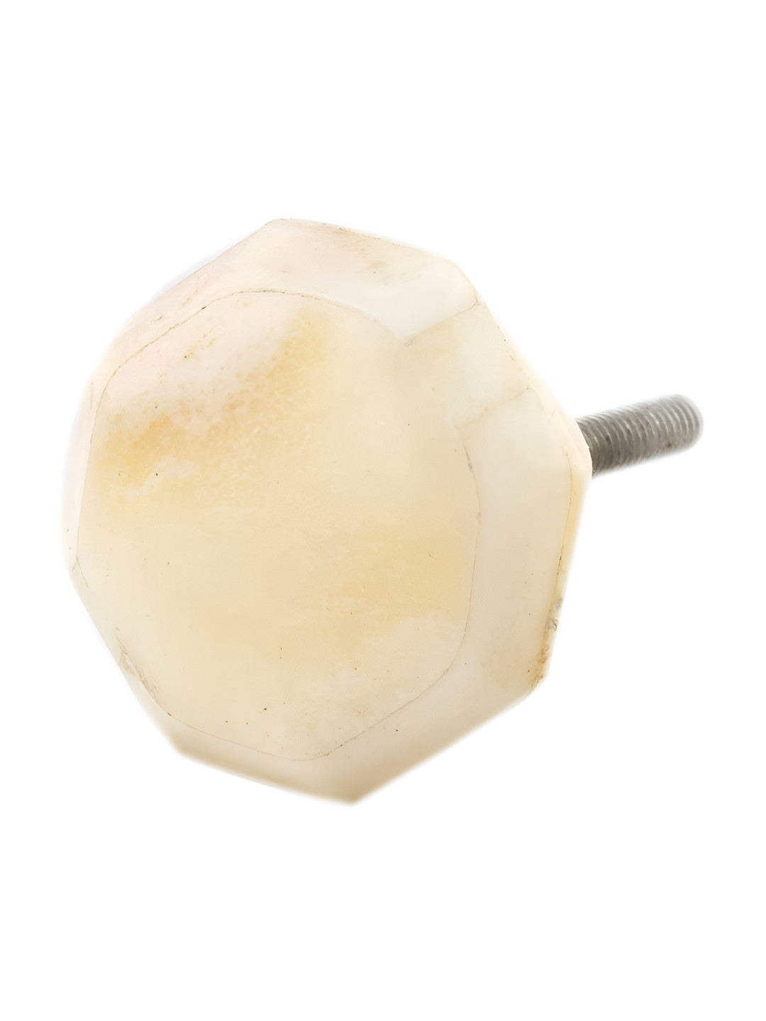 

Indianshelf Cream-Coloured Octagonal Ceramic Cabinet knob