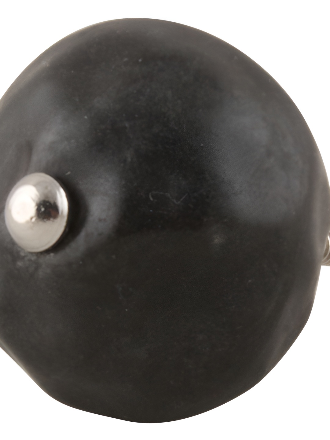 

Indianshelf Black Round Ceramic Cabinet Knob