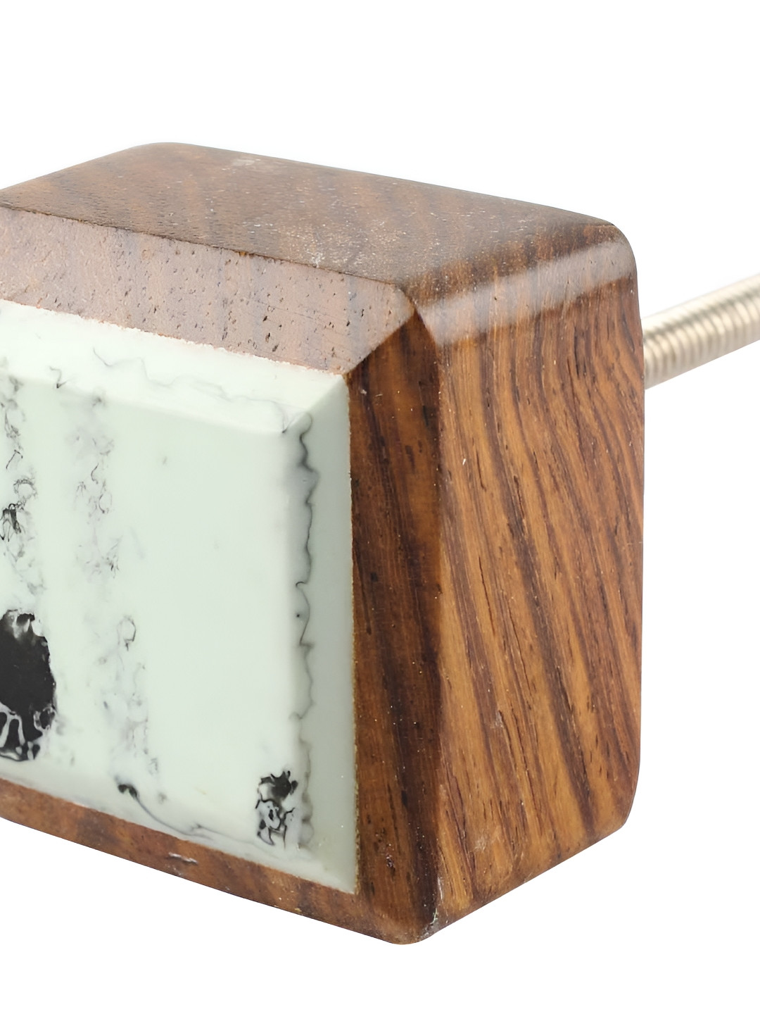 

Indianshelf Sea Green & Brown Wooden Square Shaped Cabinet Knobs