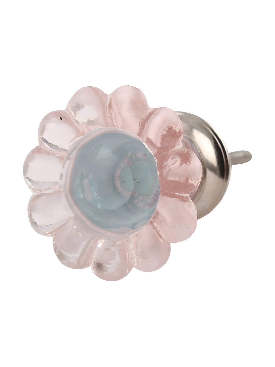

Indianshelf Pink & Blue Crystal Glass Daisy Drawer Knob
