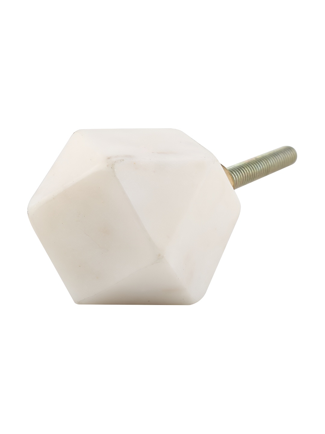 

Indianshelf White Hexagon Stone Cabinet Knobs