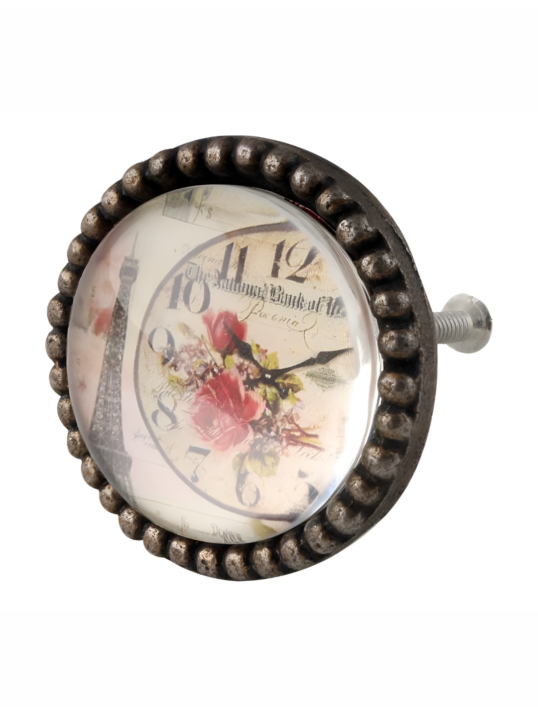 

Indianshelf White & Pink Paris Tower Watch Knob
