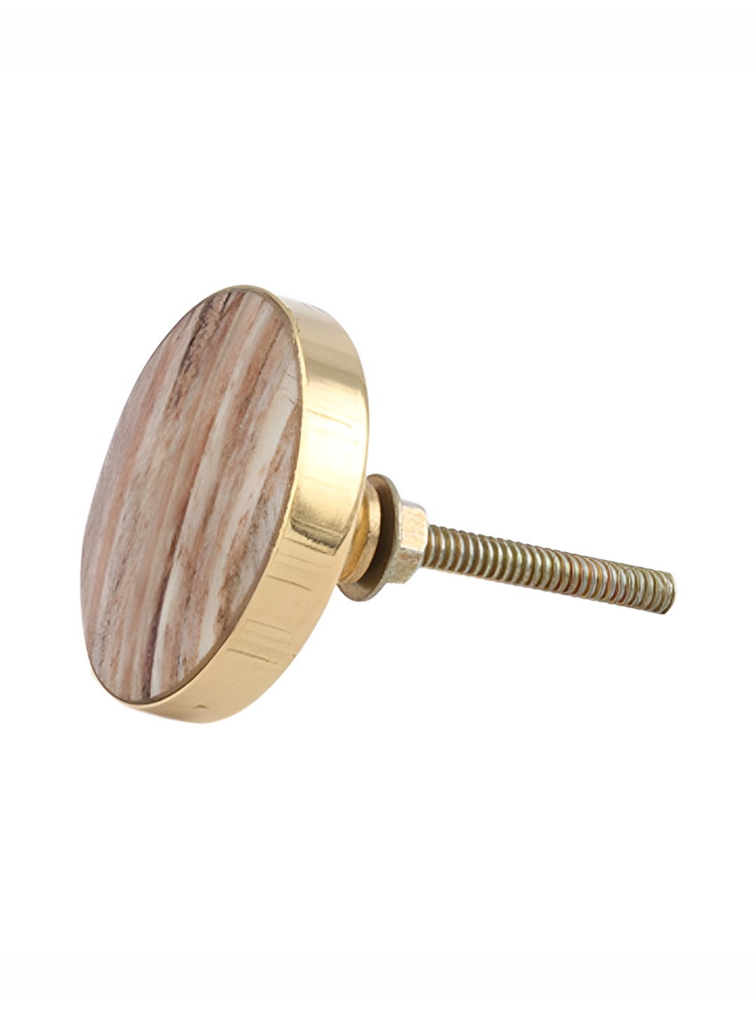 

Indianshelf Brown Rust-Free Metal and Bone Knob