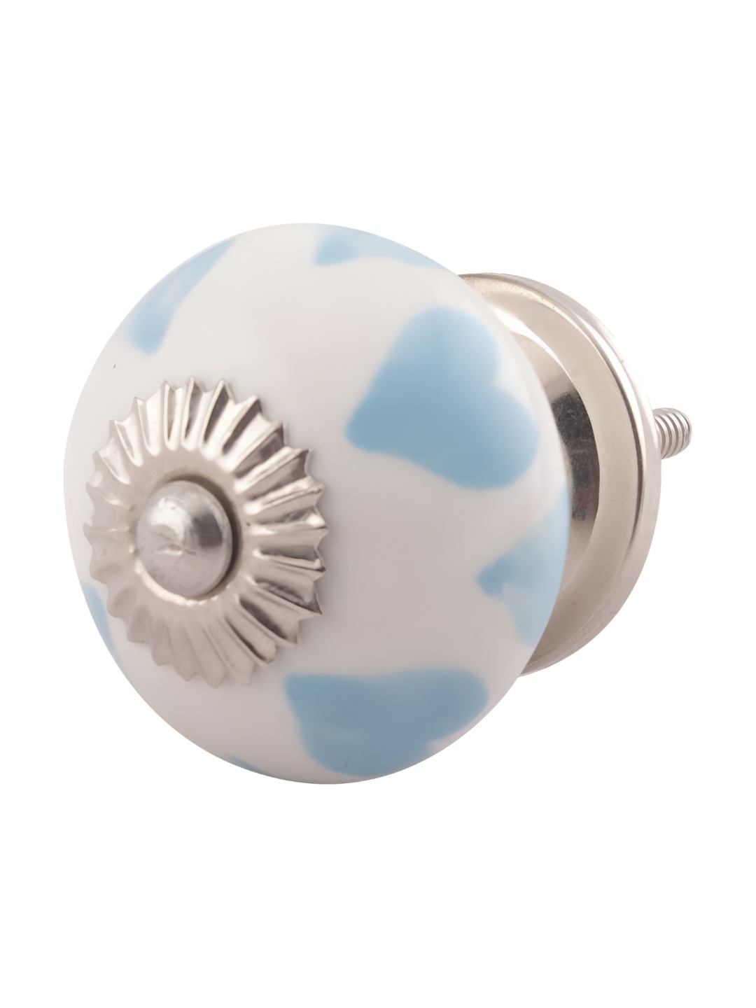 

Indianshelf Turquoise Blue Heart Printed Knobs