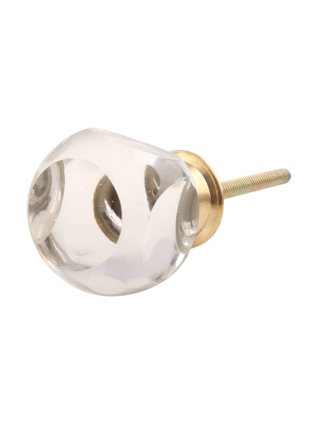 

Indianshelf Transparent Round Cut Dresser Knob