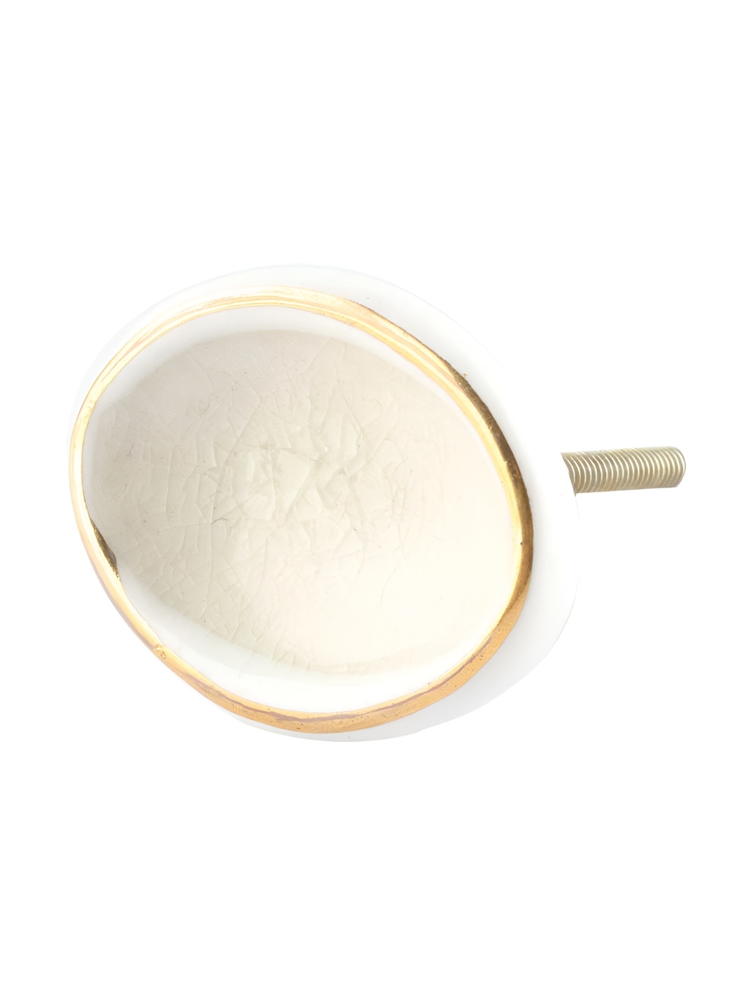 

Indianshelf Cream & Beige Oval Shaped Drawer Knob