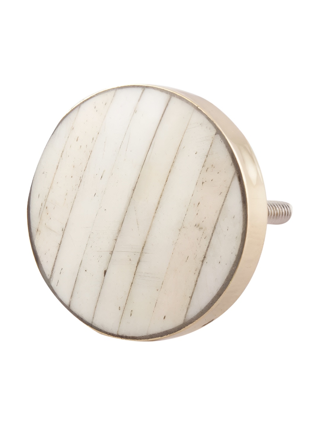 

Indianshelf Cream-Coloured & Beige Round Ceramic Cabinet knob
