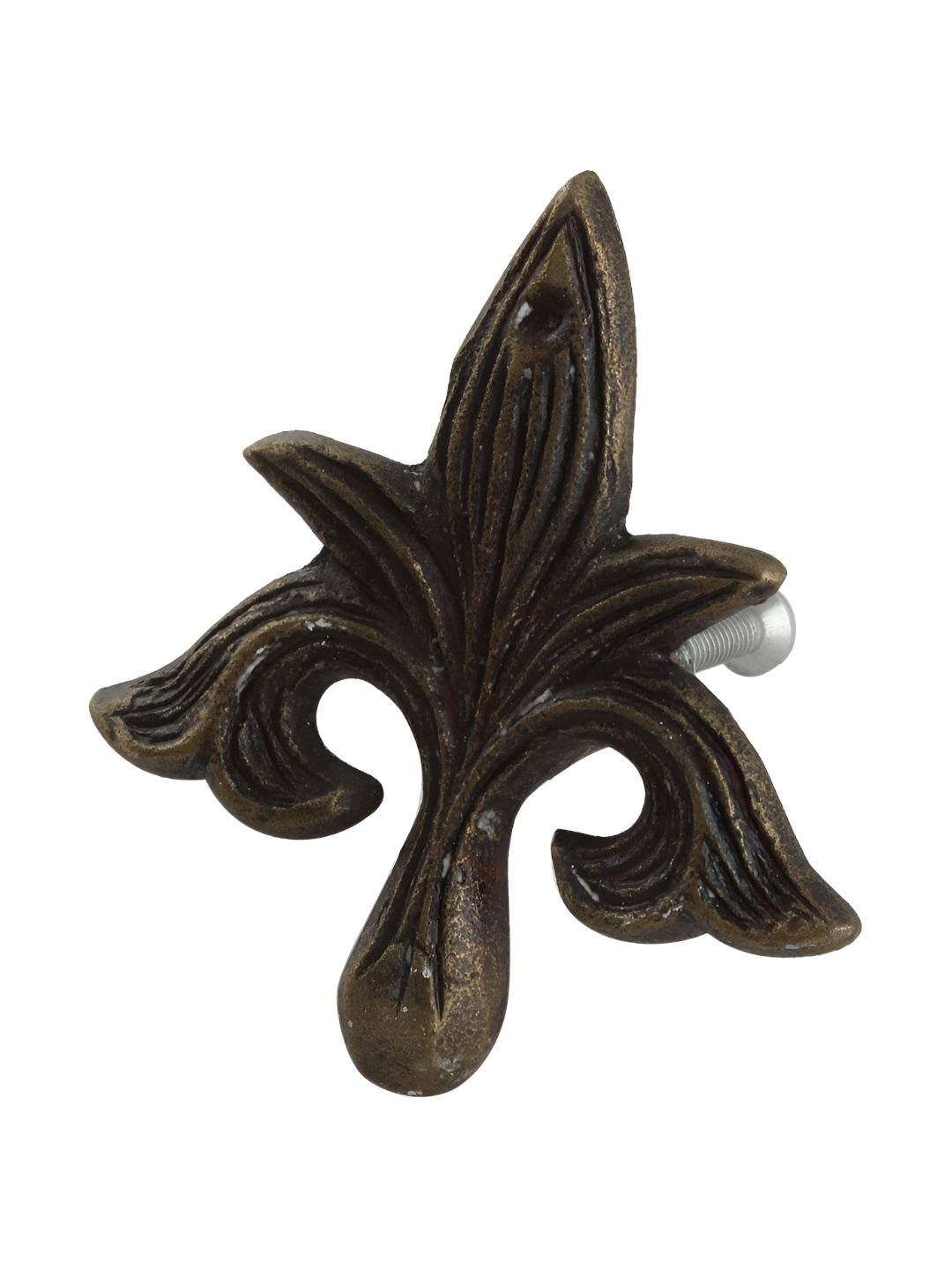 

Indianshelf Brown Floral Iron Dresser Knob