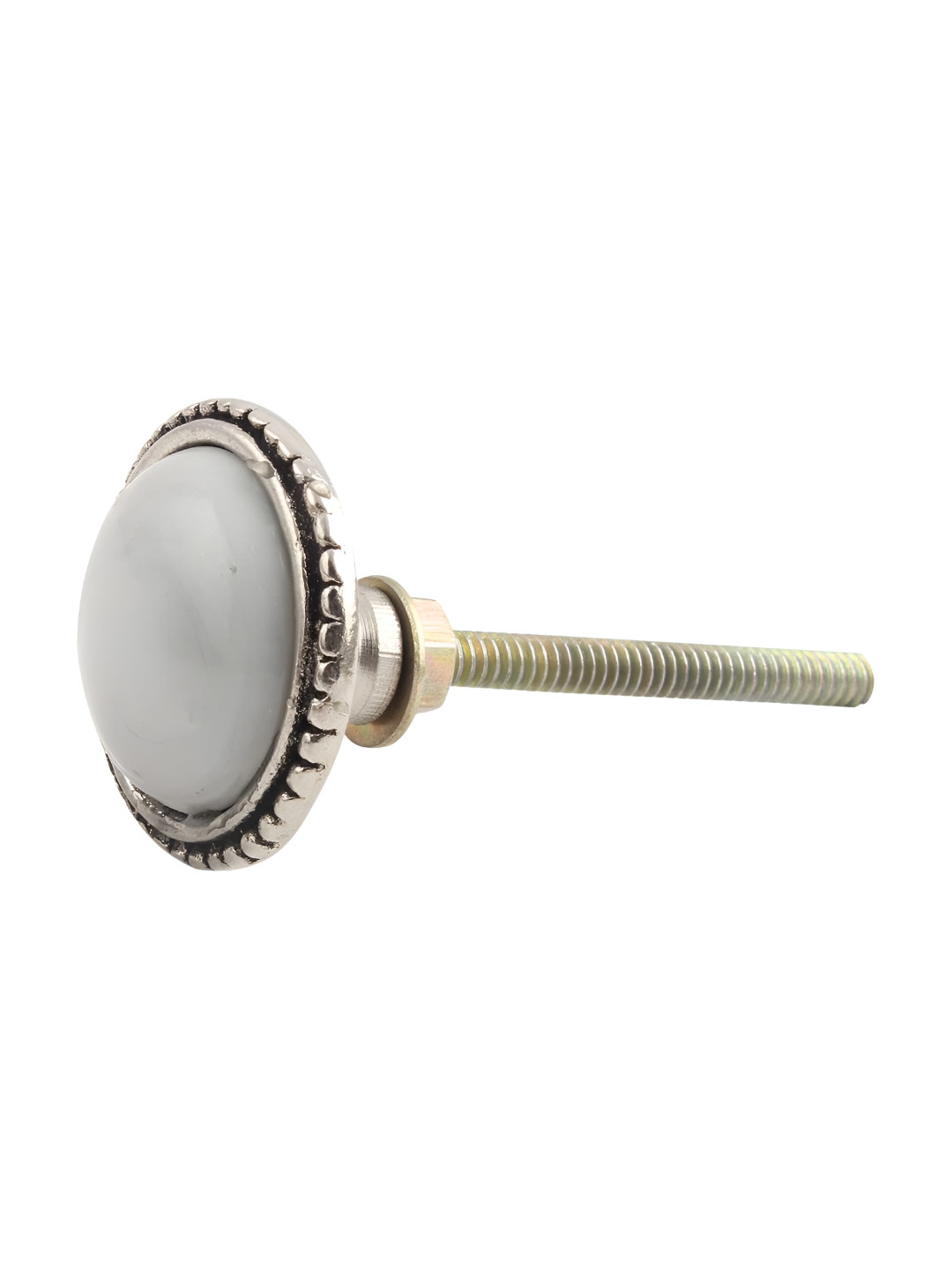 

Indianshelf Grey Wheel Shape Glass Cabinet knob
