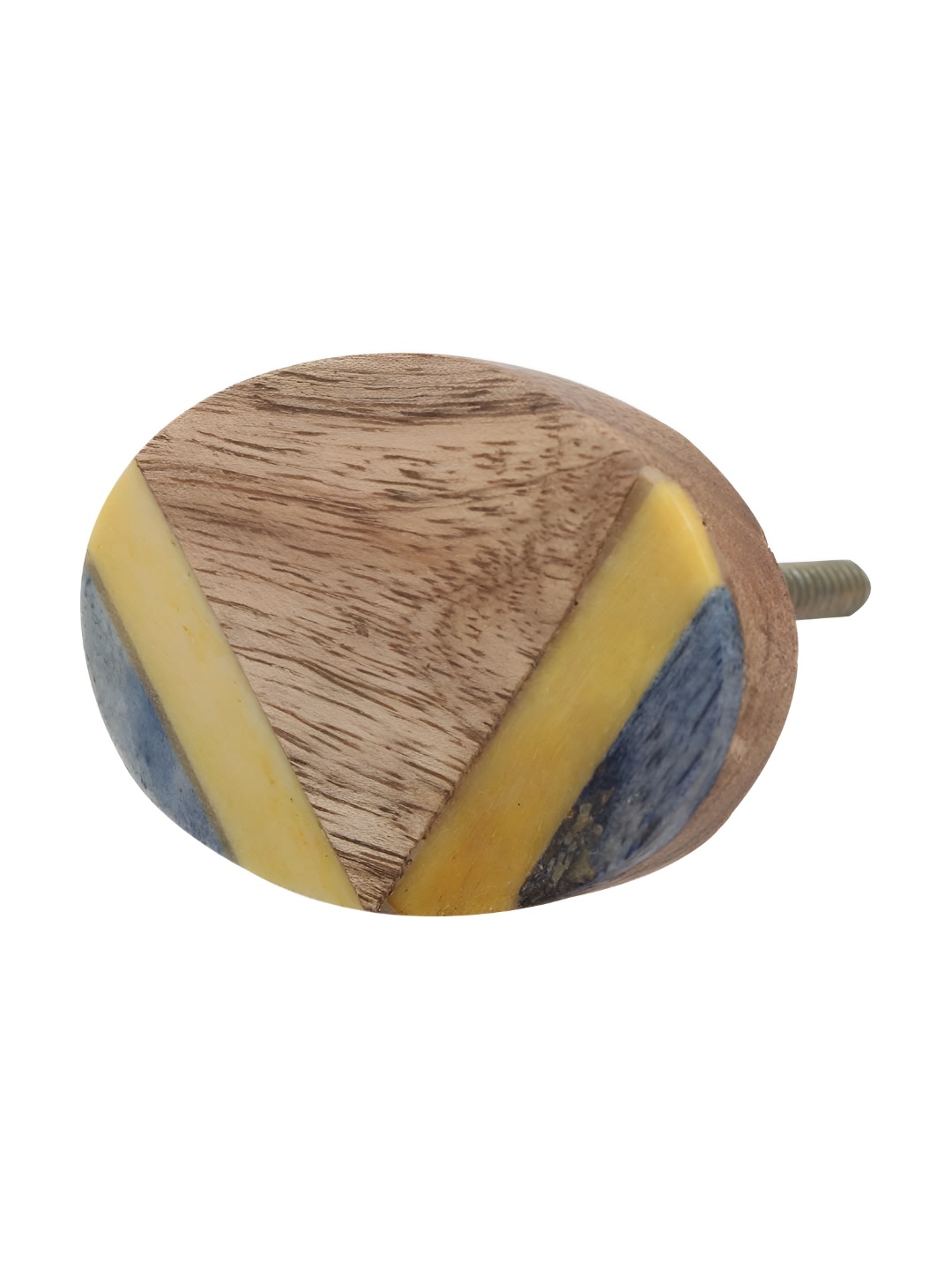 

Indianshelf Brown & Beige Round Shape Wooden knob