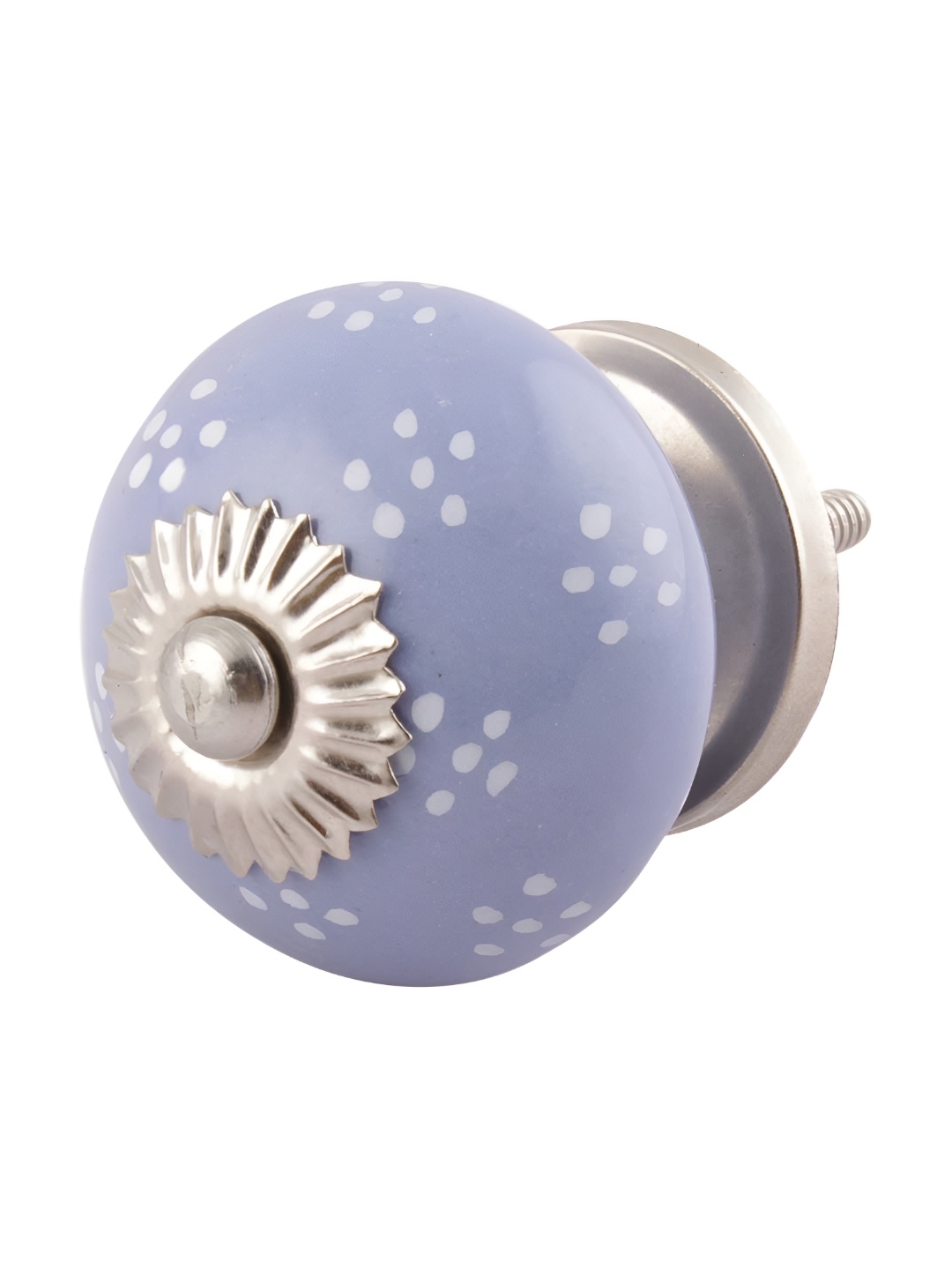 

Indianshelf Blue & White Dotted Ceramic Cabinet Knob