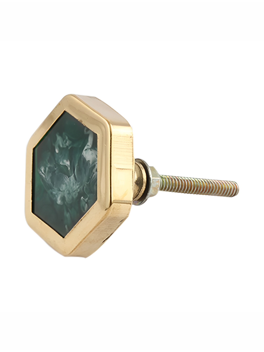 

Indianshelf Sea Green & Beige Hexagon Shaped Cabinet Knobs