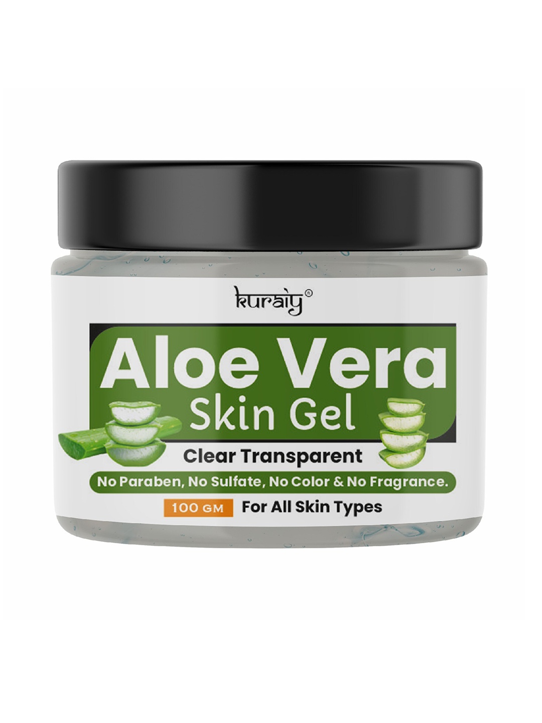 

KURAIY Aloe Vera Natural Face Gel for Moisturization - 100 g, Green