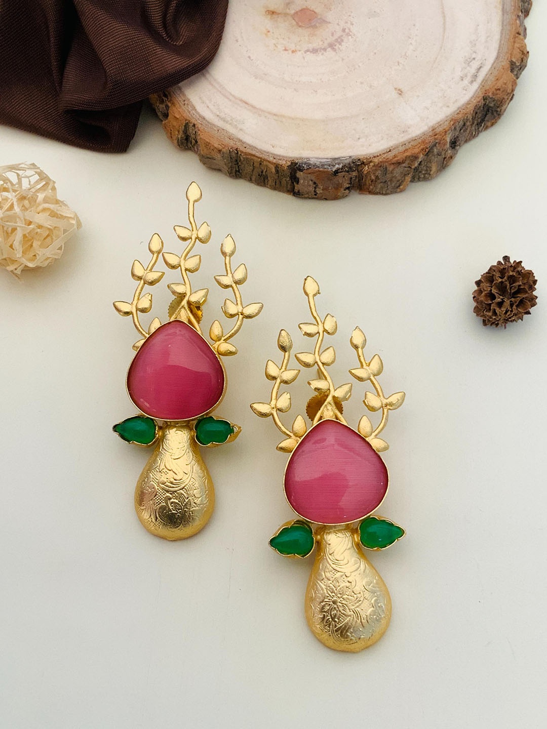 

ABDESIGNS Gold-Plated Classic Drop Earrings