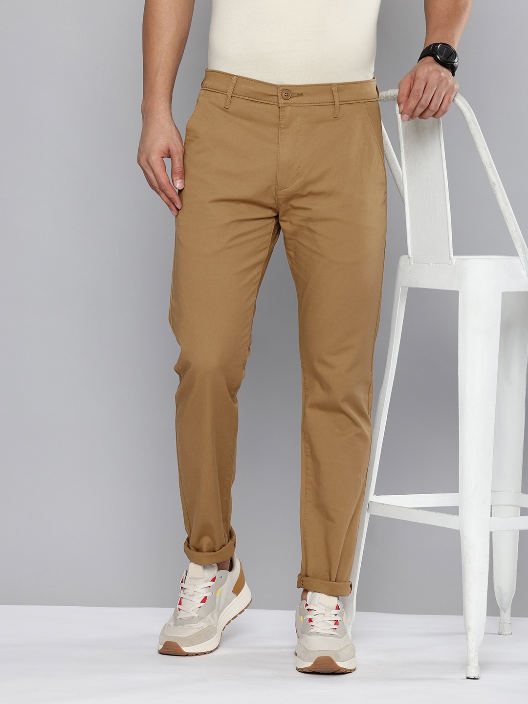 

Levis Men 512 Slim Tapered Fit Chinos Trousers, Brown