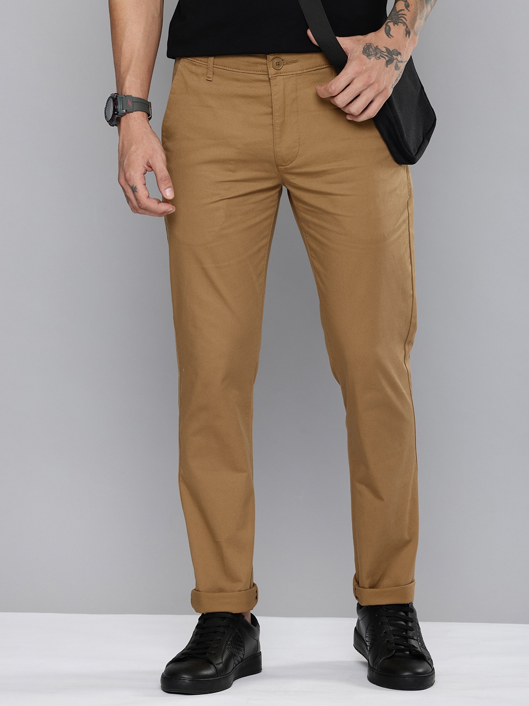 

Levis Men 511 Slim Fit Chinos Trousers, Brown