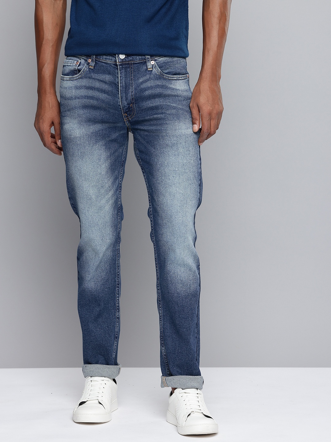 Levis Men Slim Fit Heavy Fade Stretchable Jeans