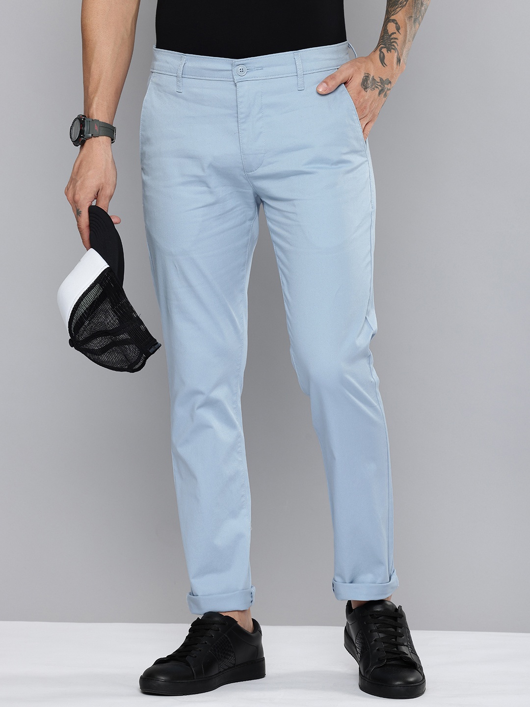 

Levis Men 512 Slim Tapered Fit Chinos Trousers, Blue